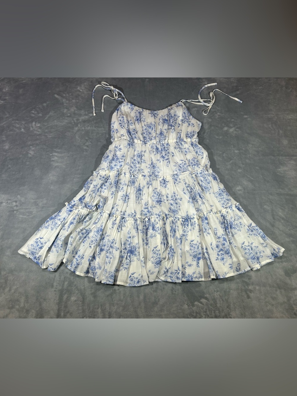 Altar’d State NWT Summer Dress Coquette Blue/white Floral-Large